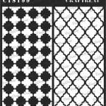 CrafTreat 6"x6" Stencil - Moroccan Trellis