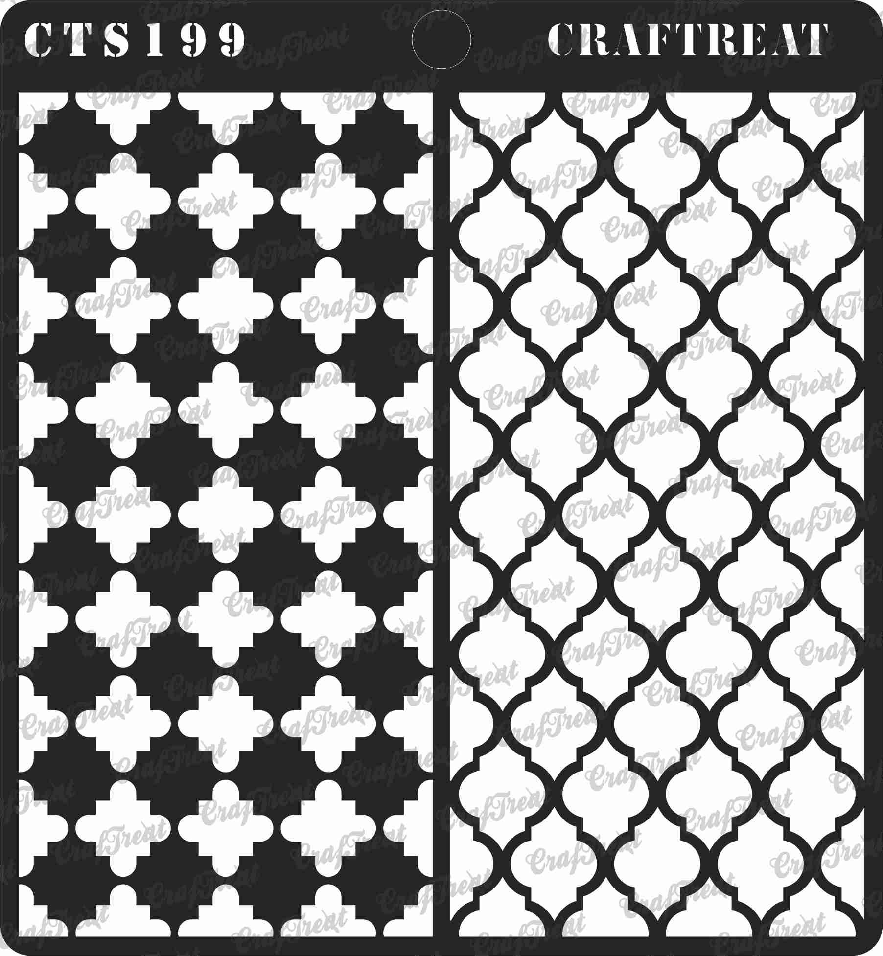 CrafTreat 6"x6" Stencil - Moroccan Trellis CrafTreat Stencil Moroccan Trellis CTS199 CrafTreat 6"x6" Stencil - Moroccan Trellis
