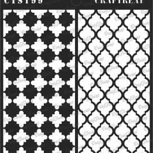 CrafTreat 6"x6" Stencil - Moroccan Trellis