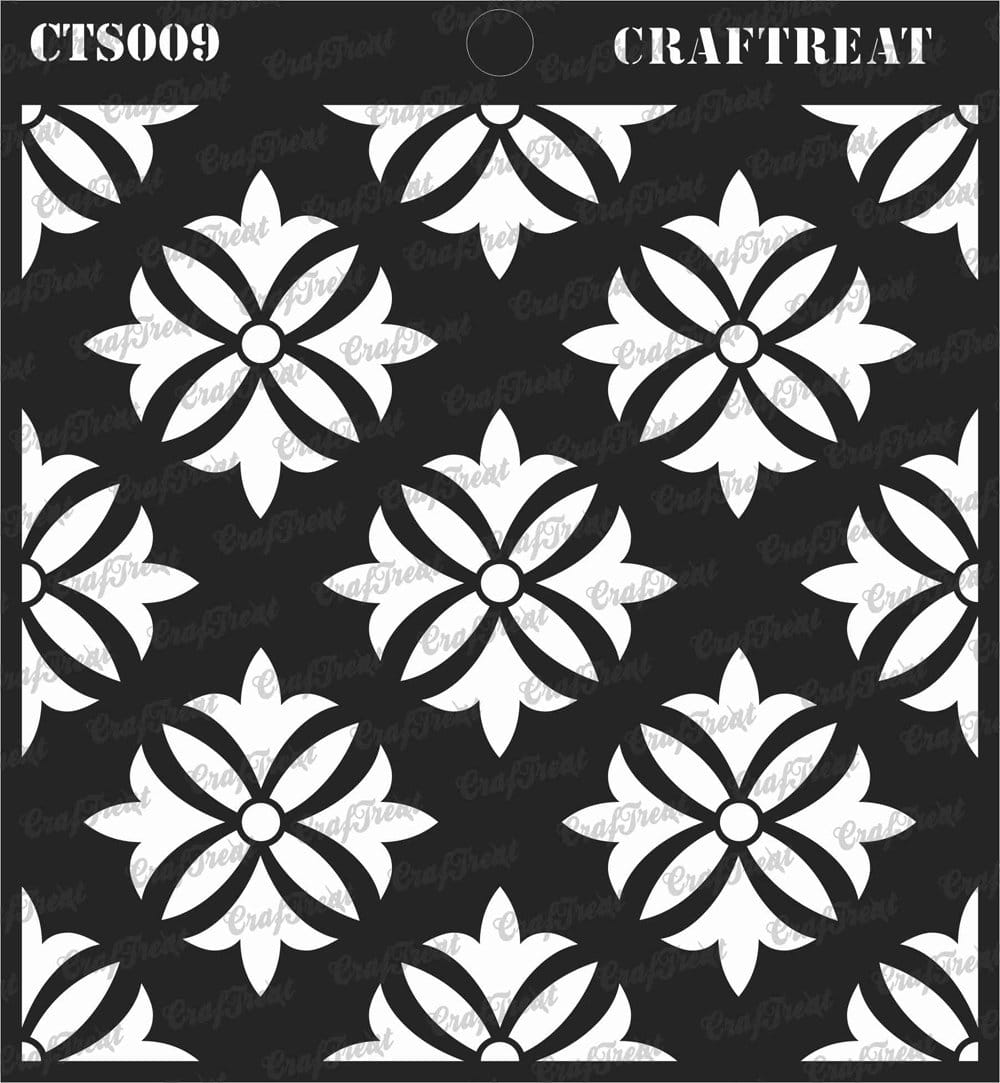 CrafTreat 6"x6" Stencil - Tuberose CrafTreat Stencil Tuberose CTS009 CrafTreat 6"x6" Stencil - Tuberose
