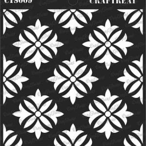 CrafTreat 6"x6" Stencil - Tuberose