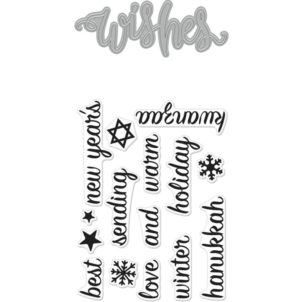 Hero Arts Stamp and Cuts - Wishes DC239 Hero Arts Stamp And Cut Wishes Hero Arts Stamp and Cuts - Wishes