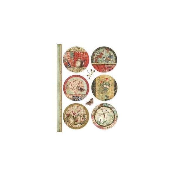 Stamperia Rice Paper A4 - Oriental Spheres
