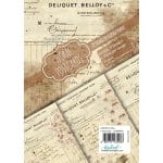 CrafTangles Decoupage Paper Pack  - Floral Postcards (A4) - 4 sheets