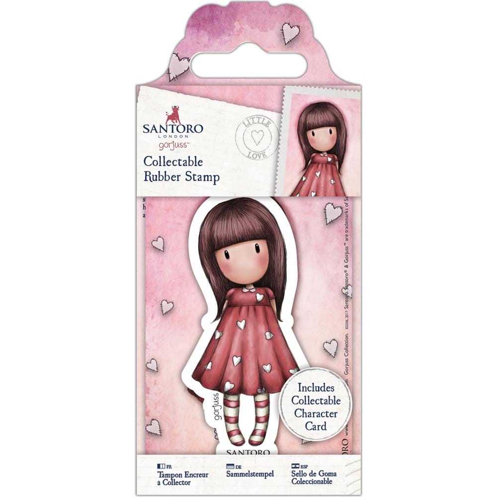 Santoro Gorjuss Mini Rubber Stamp - Little Love GOR907150 Santoro gorjuss Stamp Santoro Gorjuss Mini Rubber Stamp - Little Love