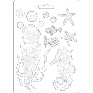 Stamperia Soft Maxi Mould 8.5"X11.5" - Seaworld