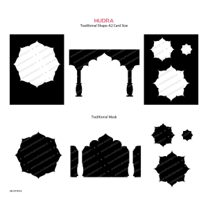 Mudra Stencils - Traditional shape and Mask