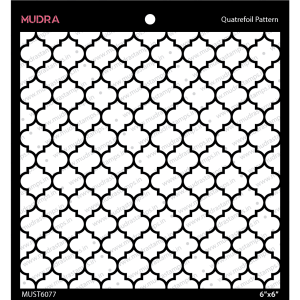 Mudra Stencils - Quatrefoil Pattern