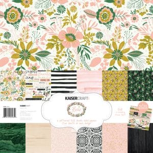 Kaisercraft Paper Pad 12"X12" 12/Pkg - Fleur