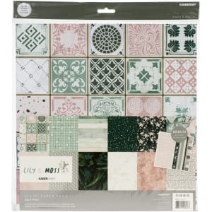 Kaisercraft Paper Pad 12"X12" 12/Pkg - Lily and Moss