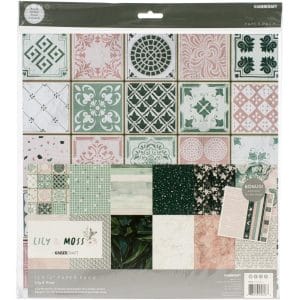 Kaisercraft Paper Pad 12"X12" 12/Pkg - Lily and Moss