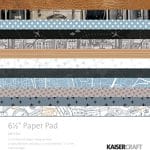 KaiserCraft paper pad - Lets Go (6.5 by 6.5 inch) - 36 sheets plus 4 die cut sheets