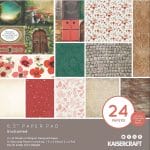 KaiserCraft paper pad - Enchanted (6.5 by 6.5 inch) - 36 sheets plus 4 die cut sheets