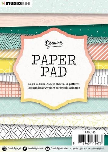 Studio Light A6 Paper Pad 36 Sheets - Patterns PPSL140 studio light paper Studio Light A6 Paper Pad 36 Sheets - Patterns