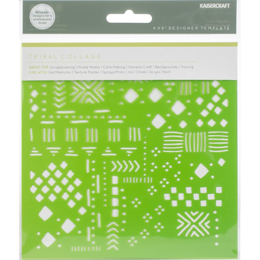 Kaisercraft Stencil 6"X6" - Tribal Collage kaisercrat stencil tribal collage Kaisercraft Stencil 6"X6" - Tribal Collage
