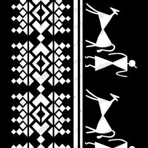 Mudra Stencils - Tribal Border 1