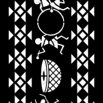 Mudra Stencils - Tribal Border 2