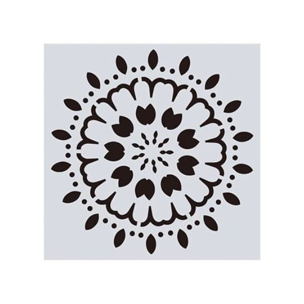 Mandala 8by8 inch stencils (Design 13)