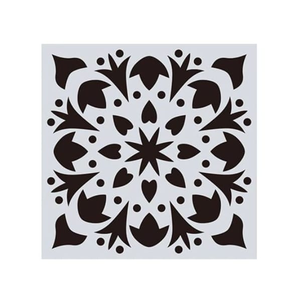 Mandala 8by8 inch stencils (Design 4)