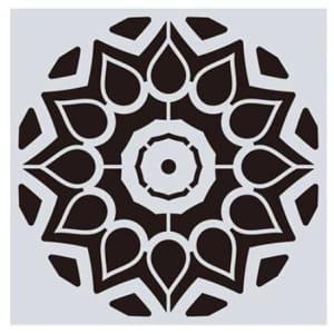 Mandala 8by8 inch stencils (Design 5)