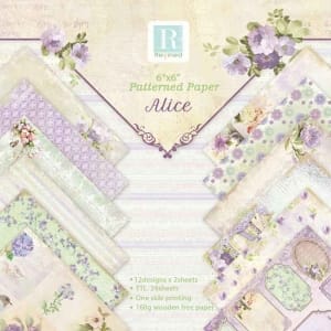 Romantic - Alice (Pack of 24 sheets) - 6 by 6 inch