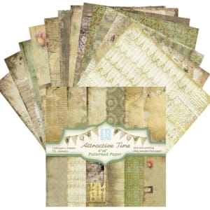 Attractive Time (Pack of 24 sheets) - 6 by 6 inch