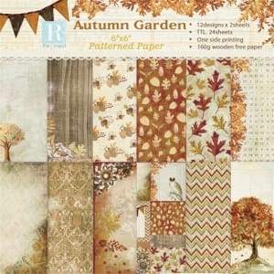 Autumn Garden (Pack of 24 sheets) - 6 by 6 inch