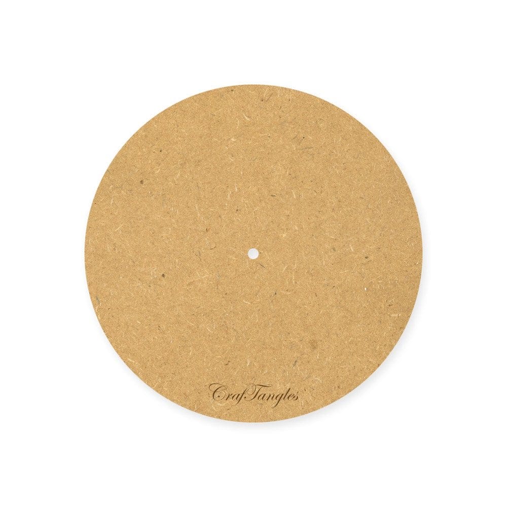 CrafTangles 10 inch 5 mm thick MDF Circle Clock Base CrafTangles 5mm Clock base 10Inches CrafTangles 10 inch 5 mm thick MDF Circle Clock Base