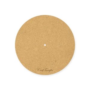 CrafTangles 10 inch 5 mm thick MDF Circle Clock Base