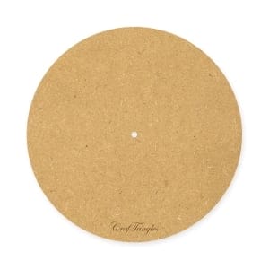CrafTangles 12 inch 5 mm thick MDF Circle Clock Base