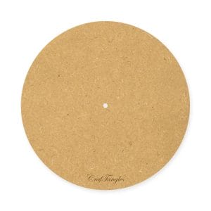 CrafTangles 12 inch 5 mm thick MDF Circle Clock Base