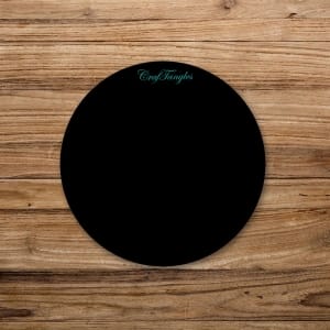 CrafTangles Black Acrylic Coasters (4 pcs) - Circle