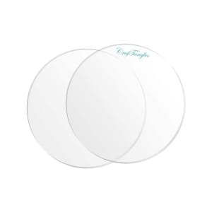 CrafTangles Clear Acrylic Coasters (4 pcs) - Circle