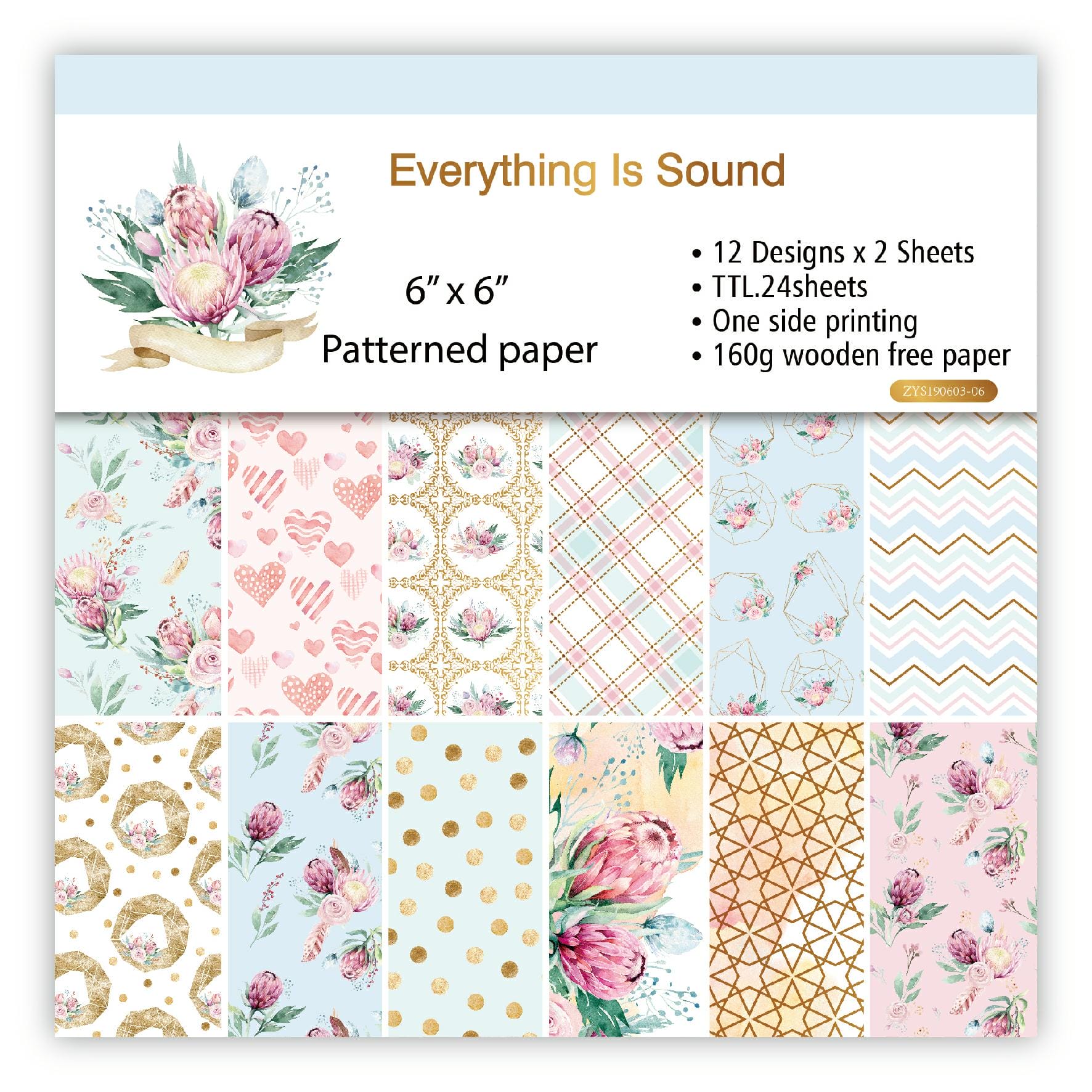 Everything is Sound (Pack of 24 sheets) - 6 by 6 inch