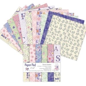 Flower Garden (Pack of 24 sheets) - 6 by 6 inch