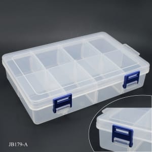 Plastic box with 8 compartments