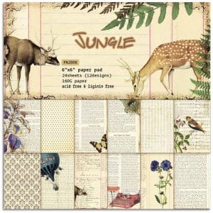 Jungle (Pack of 24 sheets) - 6 by 6 inch