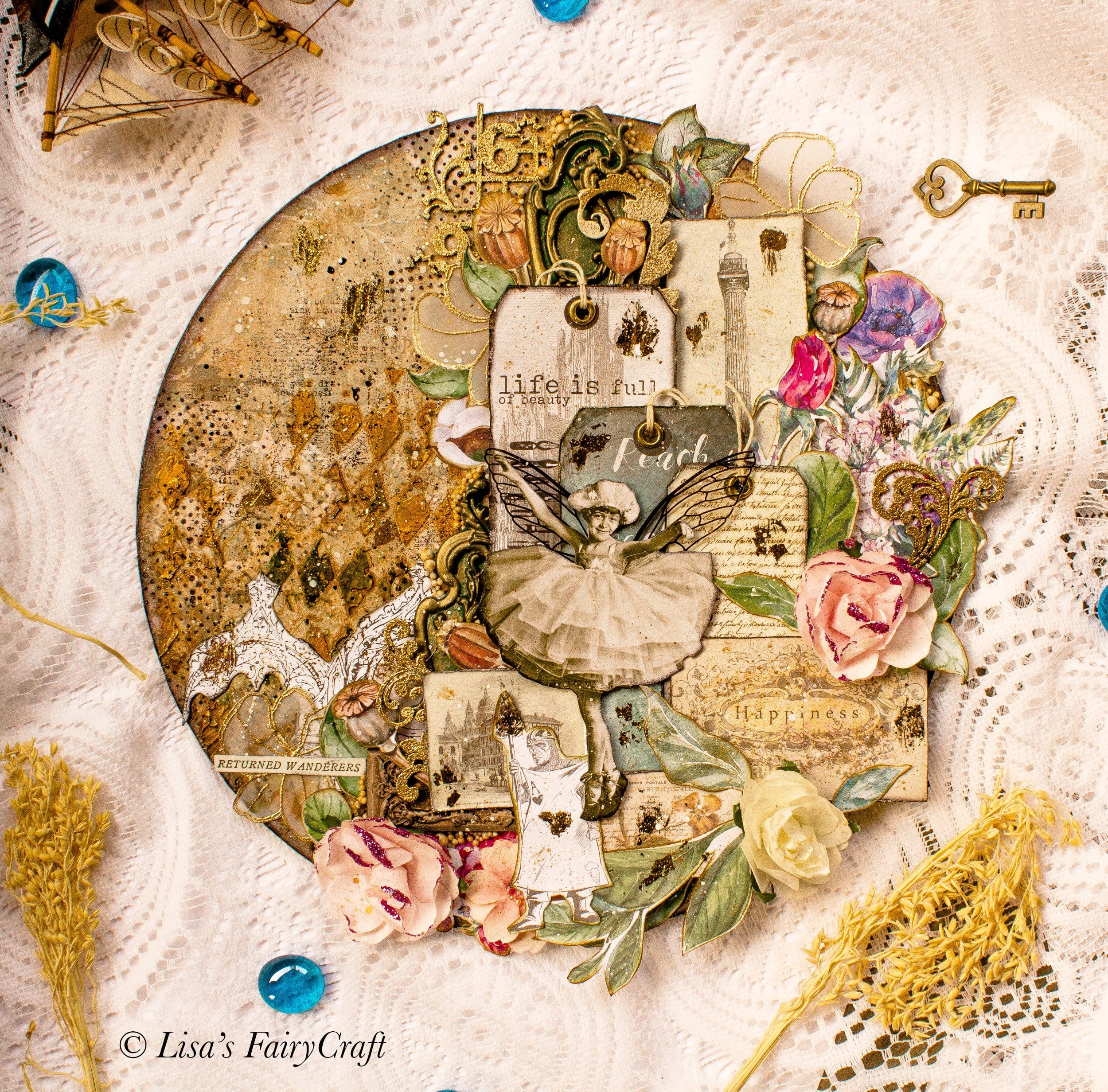 6 inch MDF Circle Base MOnalisa CrafTangles MDF Project MOnalisa_CrafTangles_MDF_Project