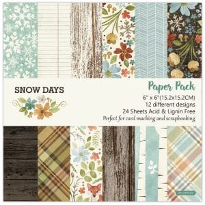 Snow Days (Pack of 24 sheets) - 6 by 6 inch