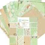 Soft Green (Pack of 24 sheets) - 6 by 6 inch
