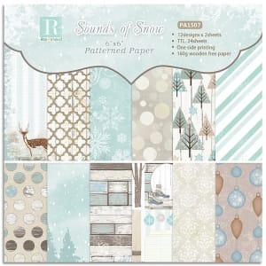 Sounds of Snow (Pack of 24 sheets) - 6 by 6 inch