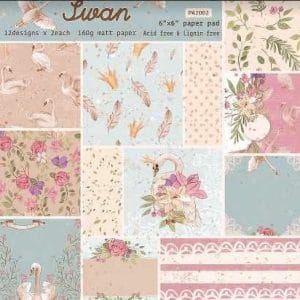 Swan (Pack of 24 sheets) - 6 by 6 inch