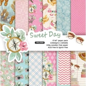 Sweet Day (Pack of 24 sheets) - 6 by 6 inch