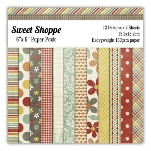 Sweet Shoppe (Pack of 24 sheets) - 6 by 6 inch