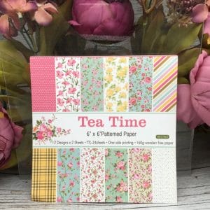 Tea Time (Pack of 24 sheets) - 6 by 6 inch