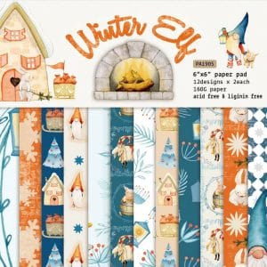 Winter Elf (Pack of 24 sheets) - 6 by 6 inch