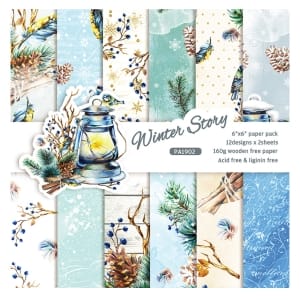Winter Story (Pack of 24 sheets) - 6 by 6 inch