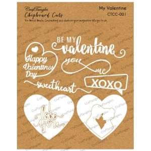 CrafTangles Chipboard Cuts - My Valentine