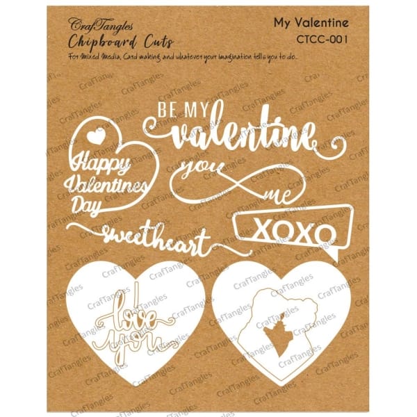 CrafTangles Chipboard Cuts - My Valentine