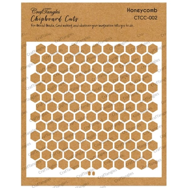 CrafTangles Chipboard Cuts - Honeycomb